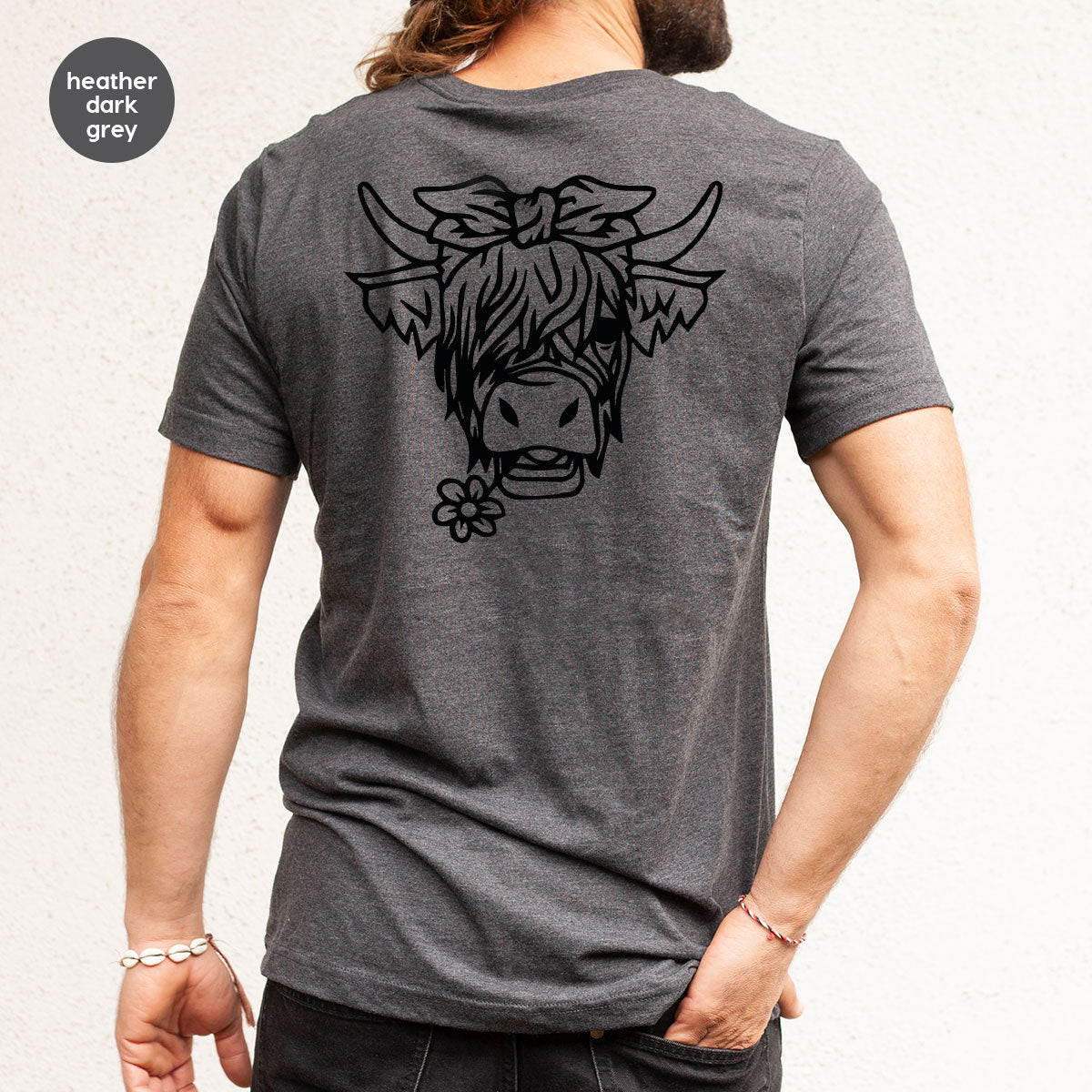 Cool Bull Shirt, Bull With Flower T-Shirt, Funny Bull T-Shirt