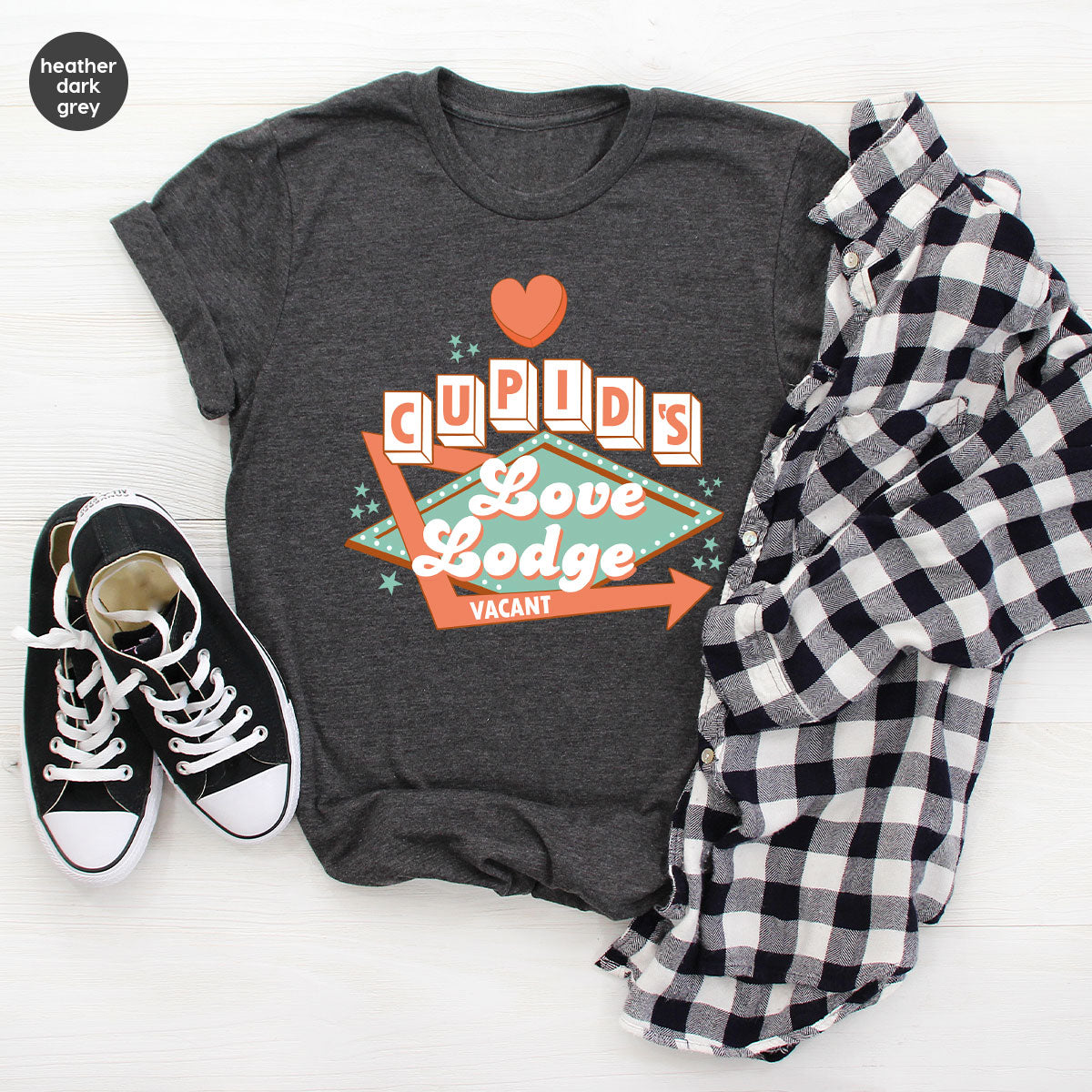 Love Lodge T-Shirt, Valentine's Day Tee, Cupid' Love Lodge Tee, Valentine Shirt