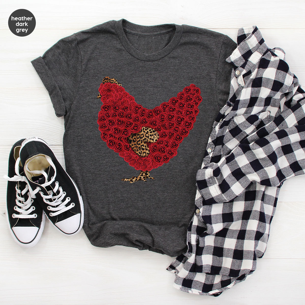 Heart of Chicken Shirt, Funny Valentine Day Gift, Special Gift for Feb 14