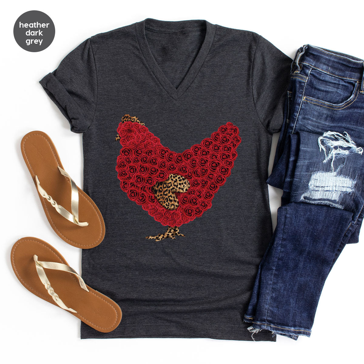 Heart of Chicken Shirt, Funny Valentine Day Gift, Special Gift for Feb 14
