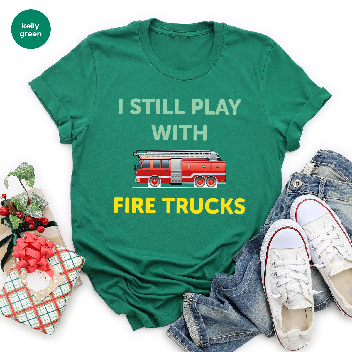 Fire Truck Shirt, Funny Fire Fighter T-Shirt, Fireman Tee