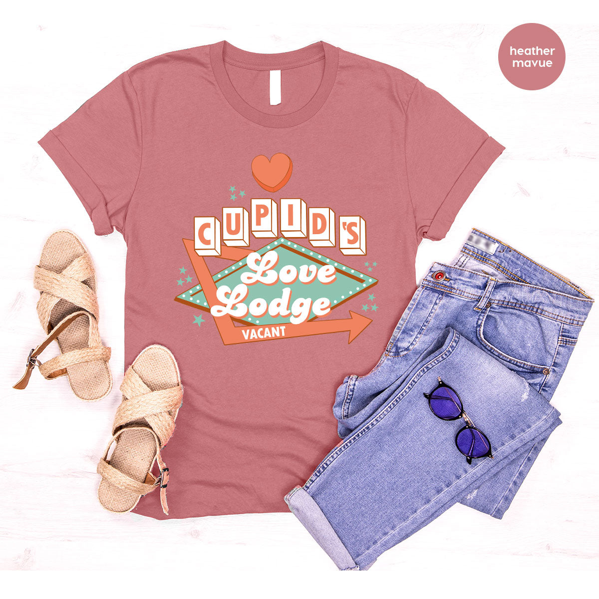 Love Lodge T-Shirt, Valentine's Day Tee, Cupid' Love Lodge Tee, Valentine Shirt