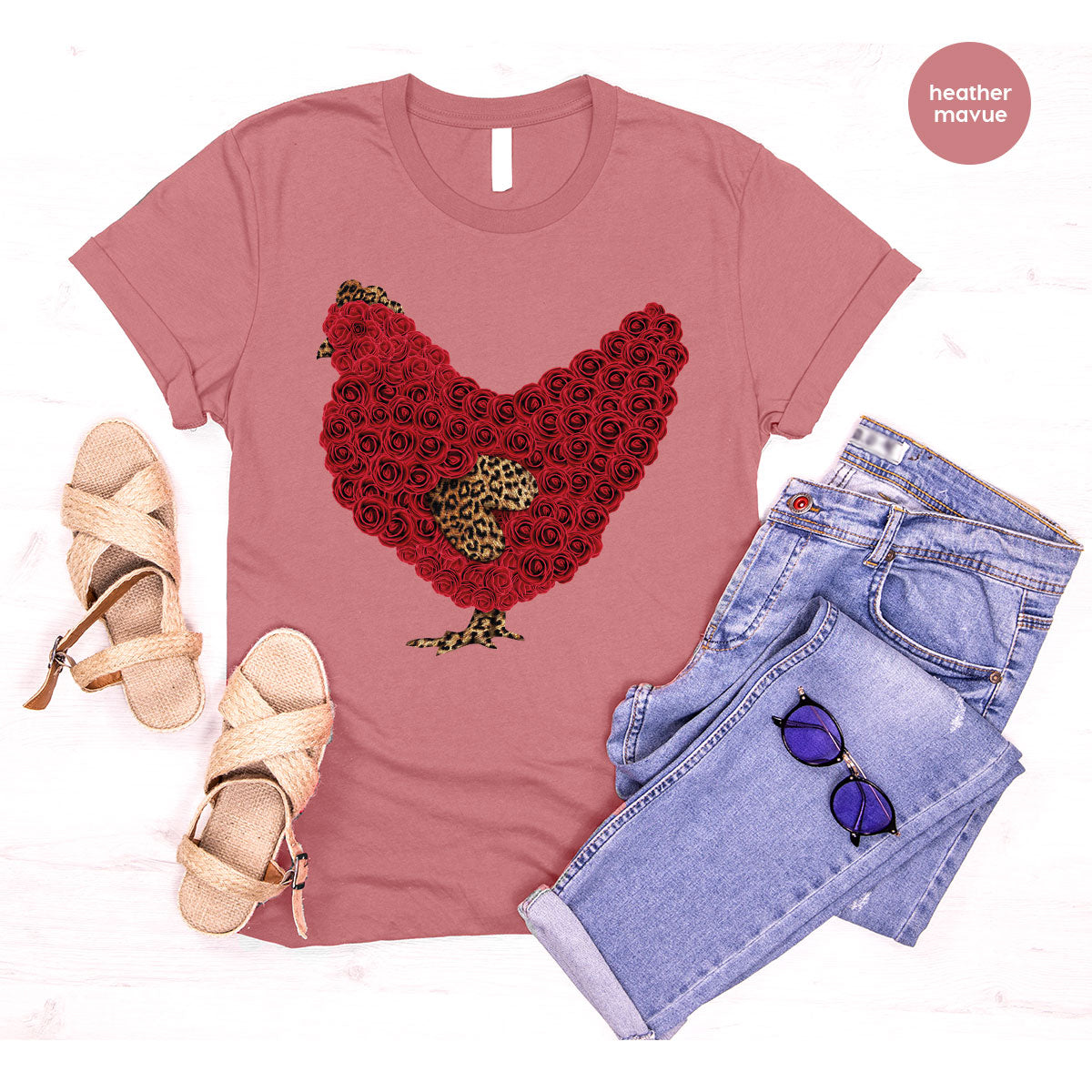 Heart of Chicken Shirt, Funny Valentine Day Gift, Special Gift for Feb 14