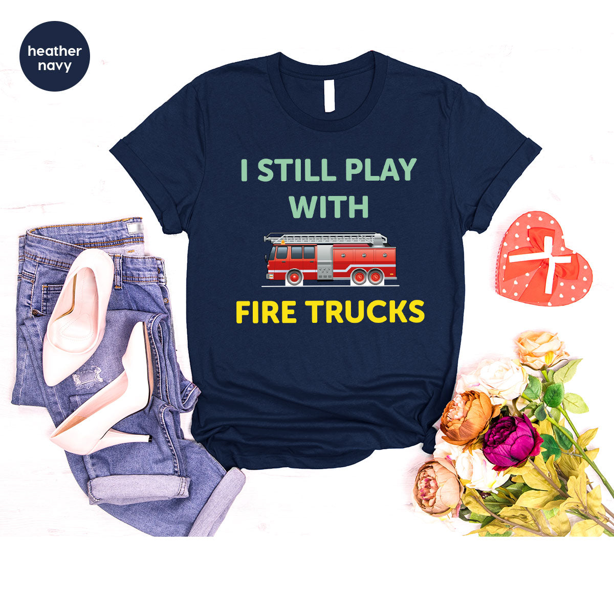 Fire Truck Shirt, Funny Fire Fighter T-Shirt, Fireman Tee