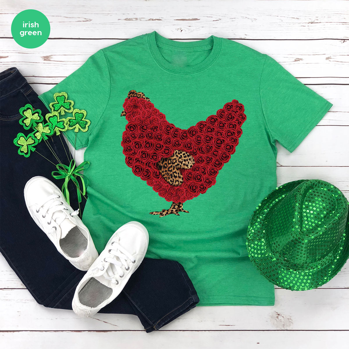 Heart of Chicken Shirt, Funny Valentine Day Gift, Special Gift for Feb 14