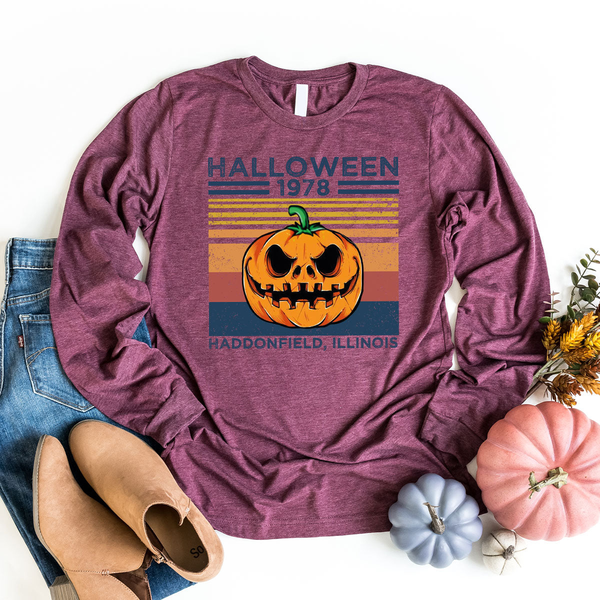 Horror Pumpkin Sweatshirt, Halloween 2022 Sweatshirt, Funny Halloween Long Sleve Shirt