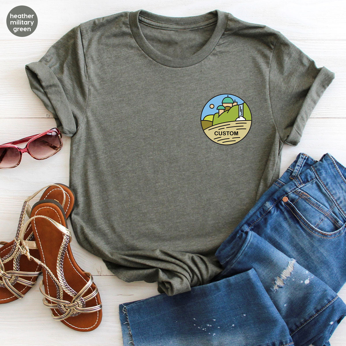 Customizable Planet Shirts, Custom Pocket Galaxy Tees, Personalized Gifts for Boyfriend, Planets Graphic Sweatshirt, Pocket Design TShirts