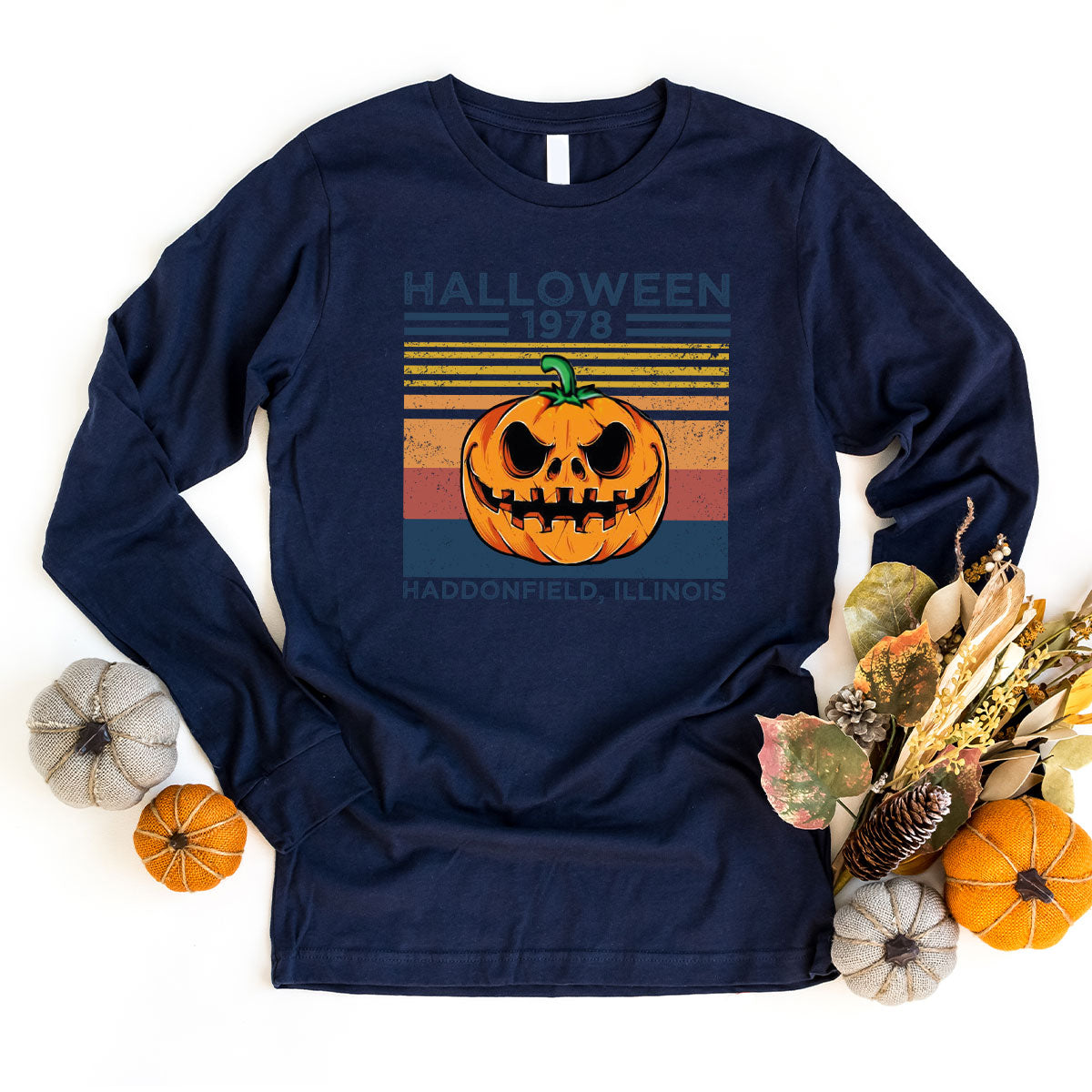 Horror Pumpkin Sweatshirt, Halloween 2022 Sweatshirt, Funny Halloween Long Sleve Shirt