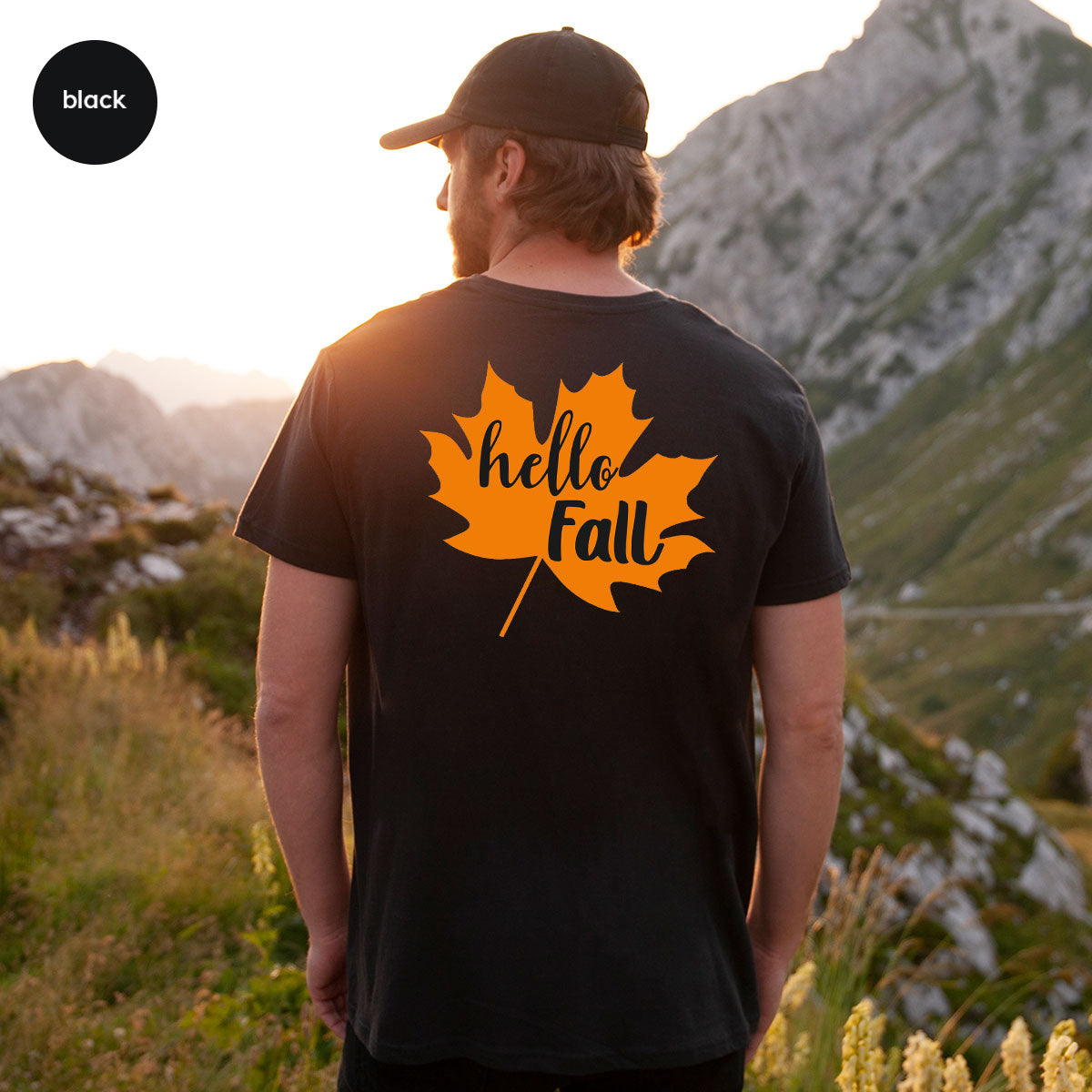 Hello Fall Shirt, 2022 Thanksgiving Fall T-Shirt, Fall Leaf Shirt, Fall Gift For Family