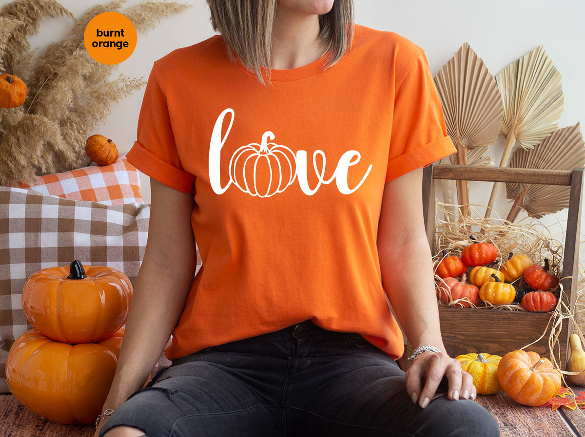 Pumpkin Love Shirt, Fall Pumpkin Shirt, Pumpkin Shirt For Men, Pumpkin Shirt For Women