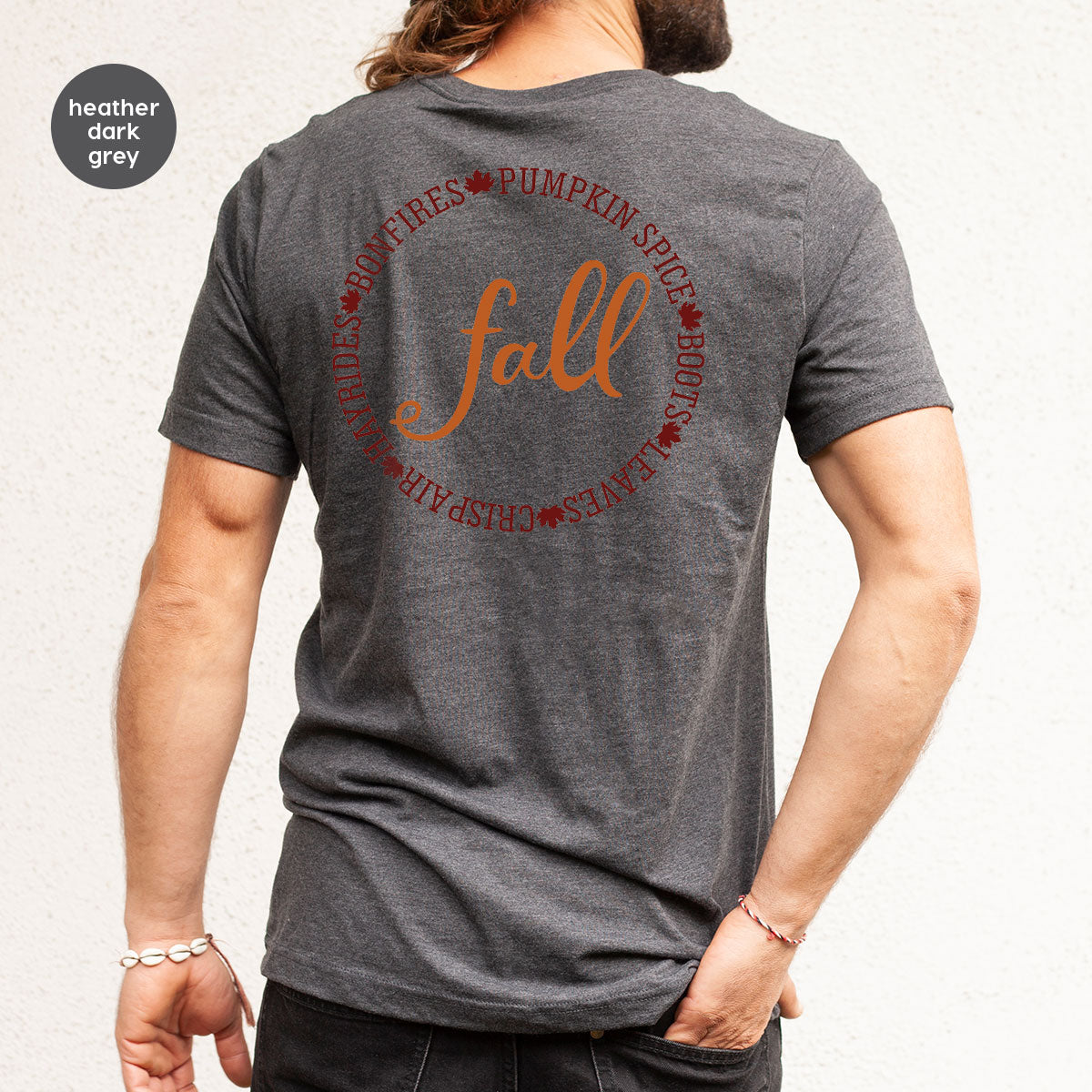 Circle Fall Shirt, Halloween Fall T-Shirt, Fall Tee