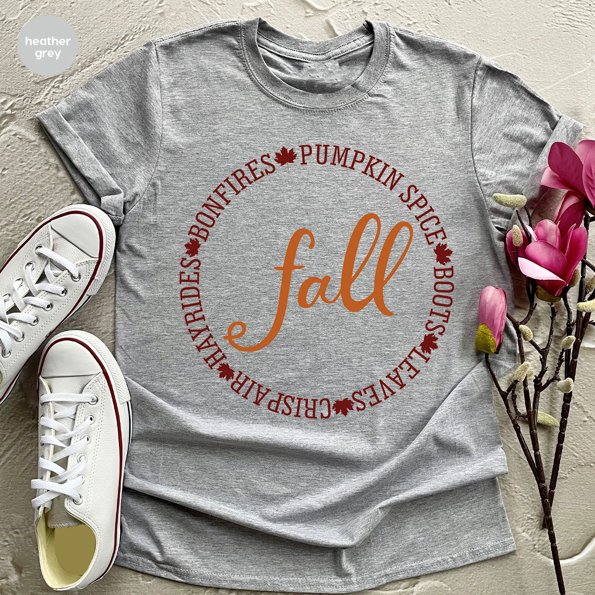 Circle Fall Shirt, Halloween Fall T-Shirt, Fall Tee