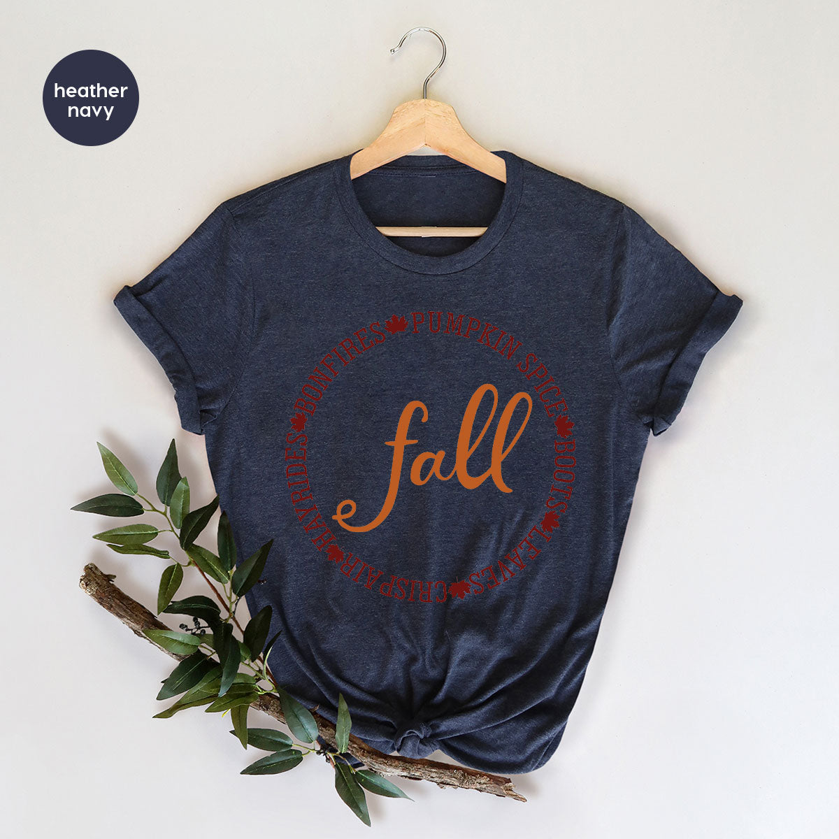 Circle Fall Shirt, Halloween Fall T-Shirt, Fall Tee