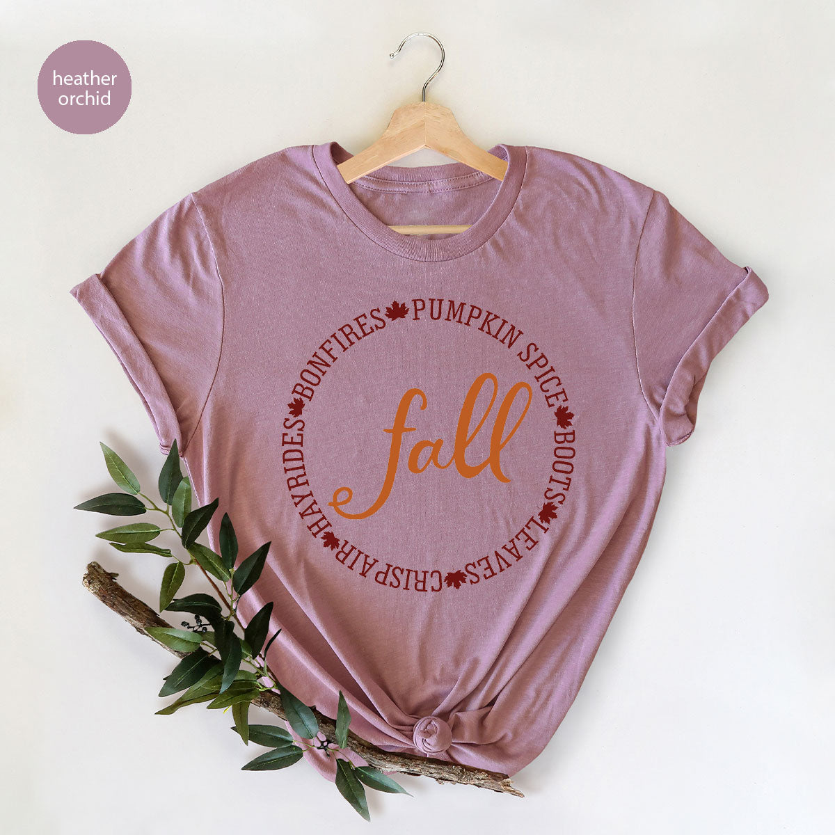 Circle Fall Shirt, Halloween Fall T-Shirt, Fall Tee