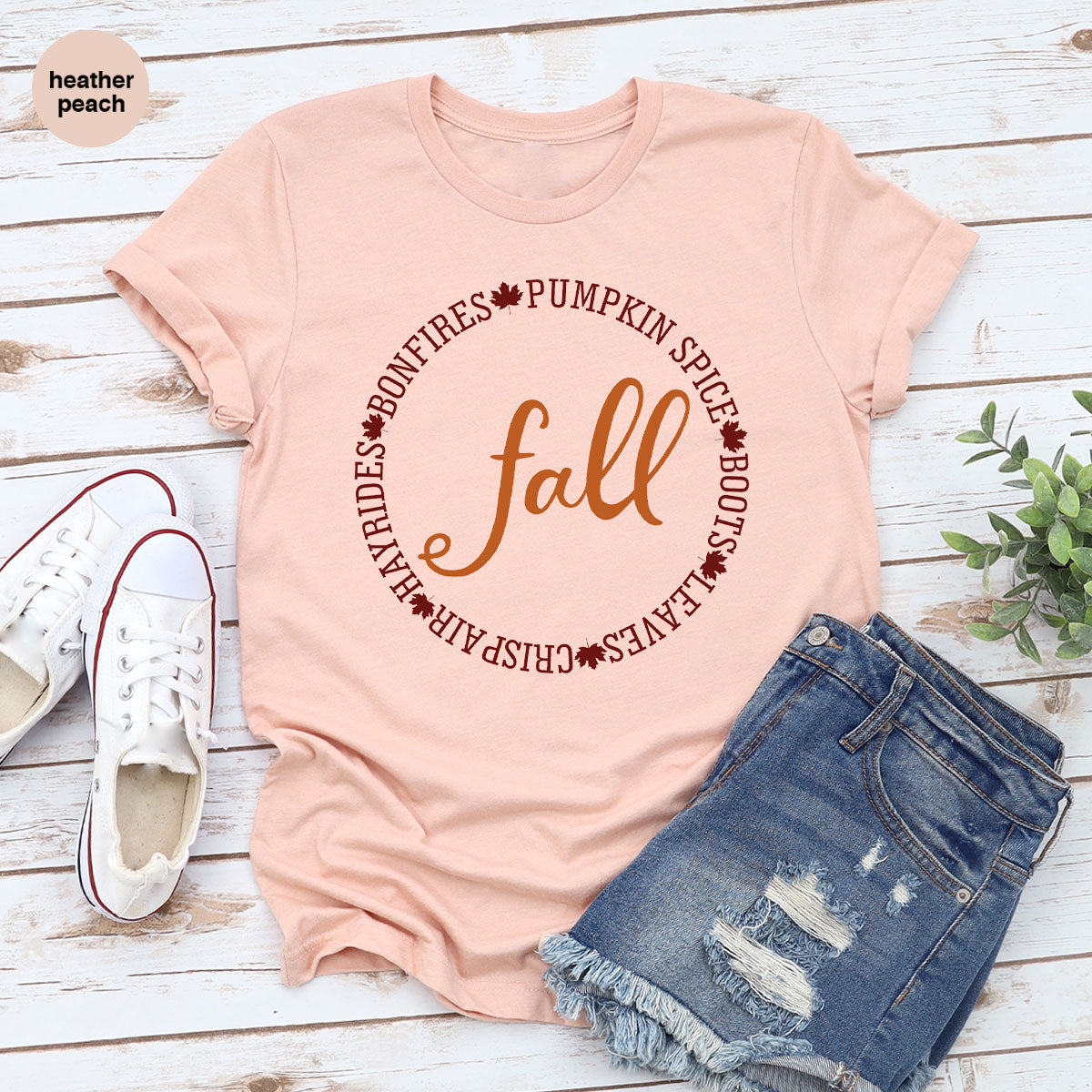 Circle Fall Shirt, Halloween Fall T-Shirt, Fall Tee
