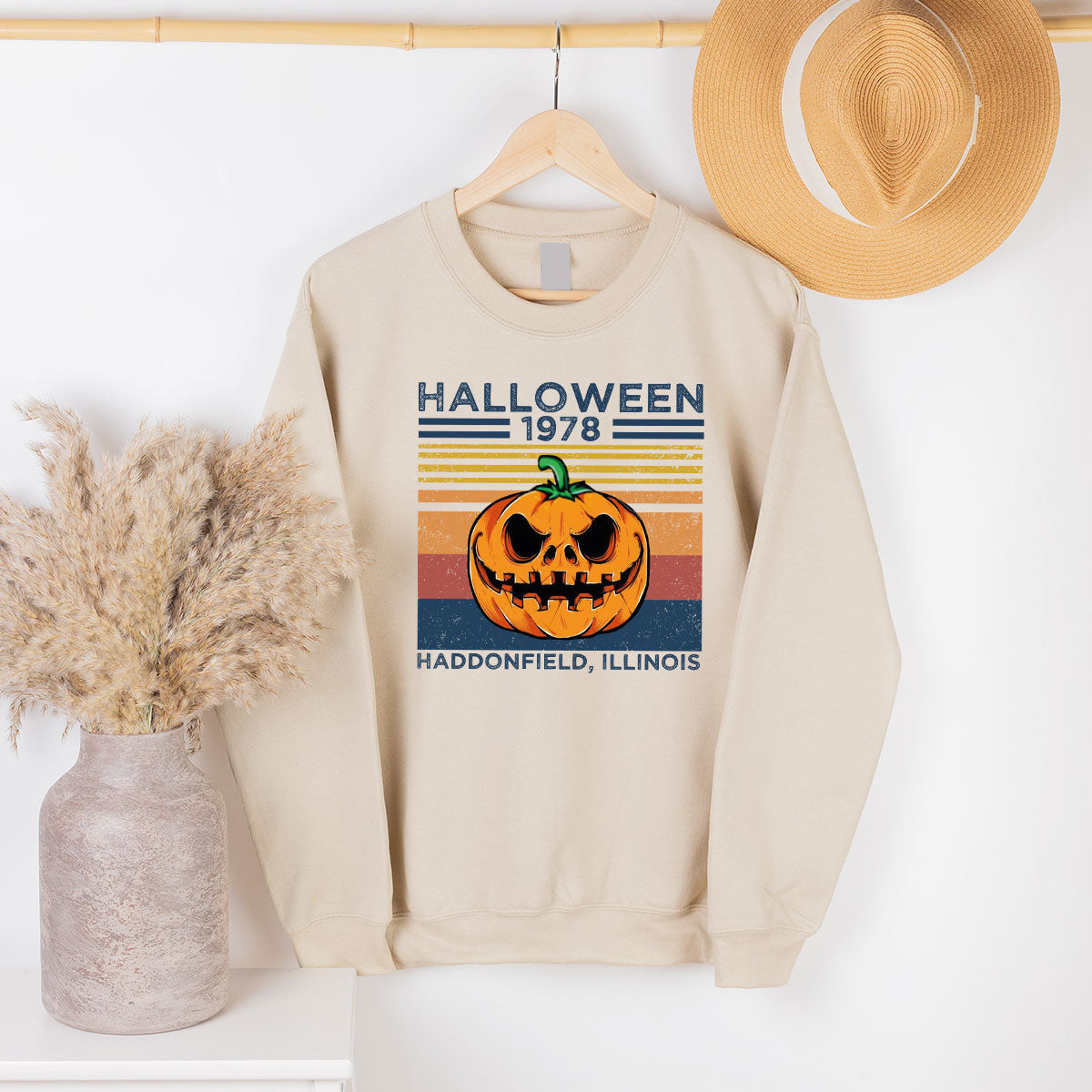 Horror Pumpkin Sweatshirt, Halloween 2022 Sweatshirt, Funny Halloween Long Sleve Shirt