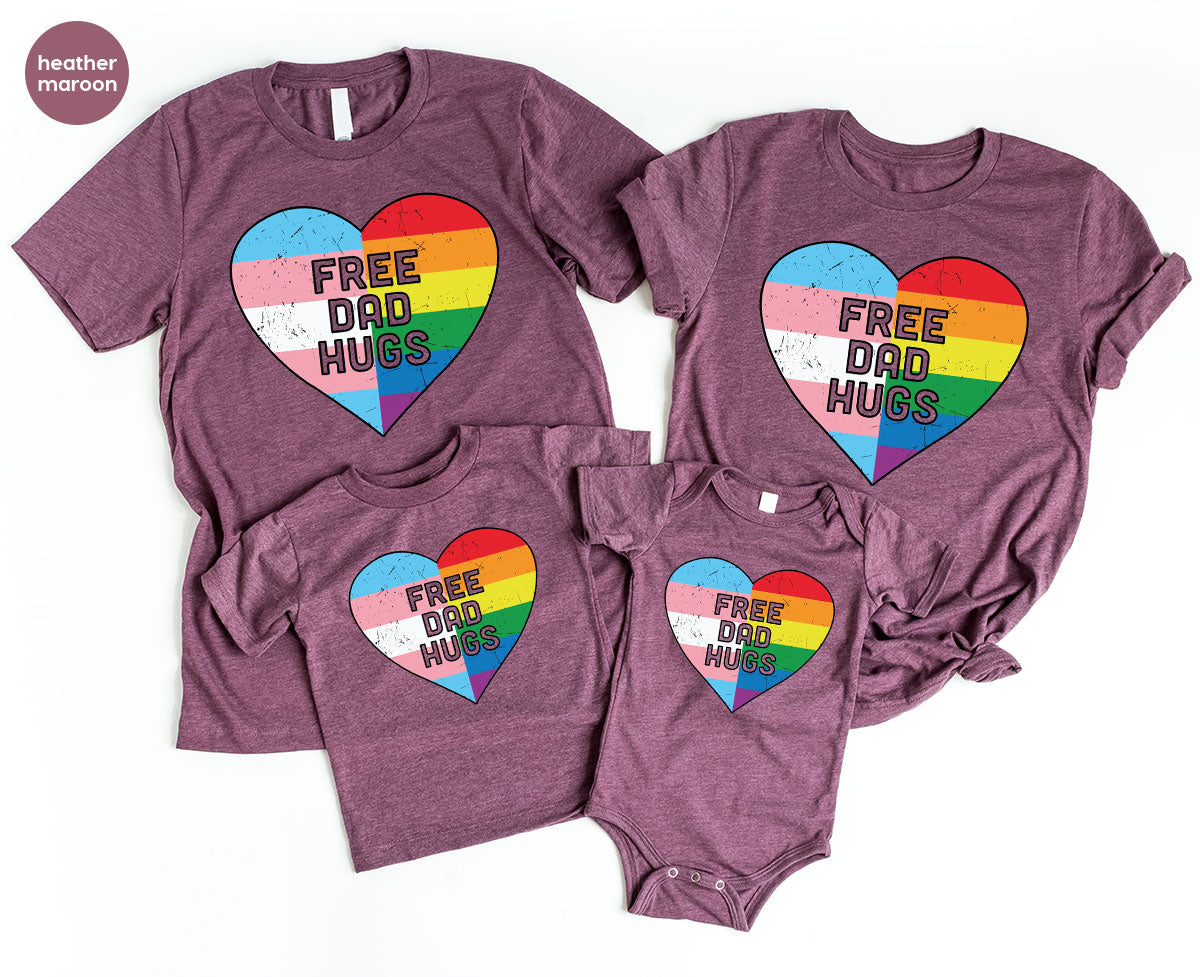 Free Dad Hugs Shirt, LGBT Shirt, LGBT Pride T-Shirt