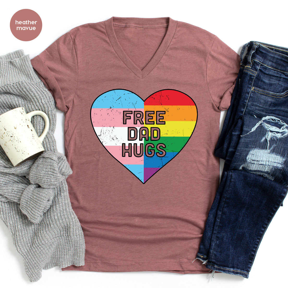 Free Dad Hugs Shirt, LGBT Shirt, LGBT Pride T-Shirt