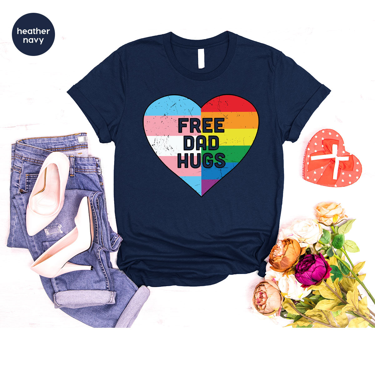 Free Dad Hugs Shirt, LGBT Shirt, LGBT Pride T-Shirt
