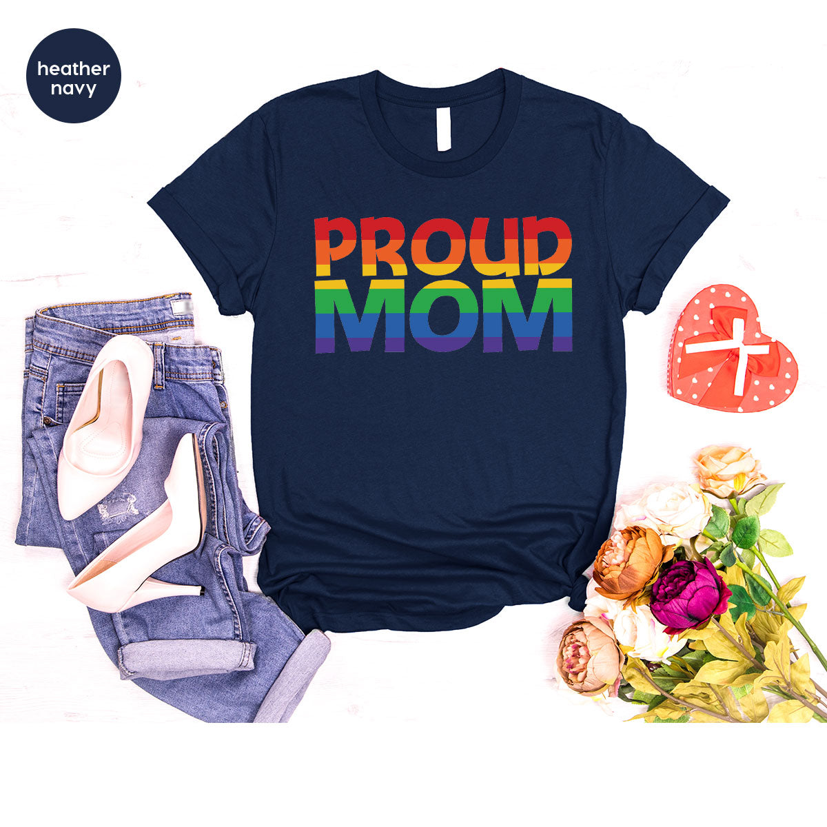 Proud Mom Shirt, LGBT Mom T-Shirt, LGBT Proud Tee