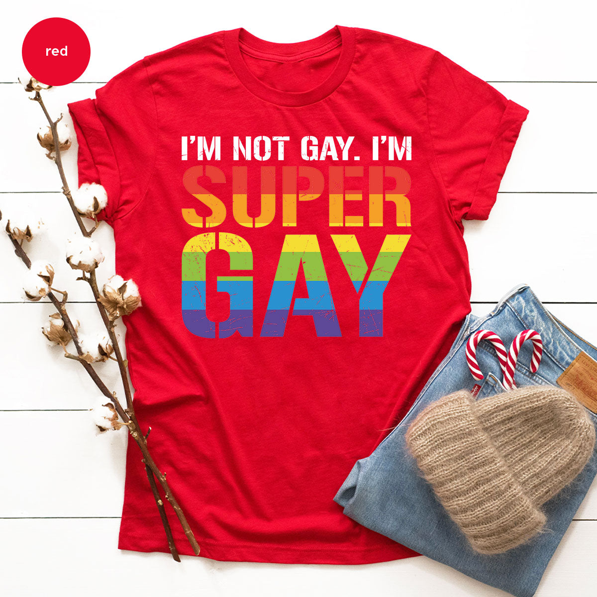 Super Gay Shirt, LGBT Power T-Shirt, Super Gay LGBT Tee