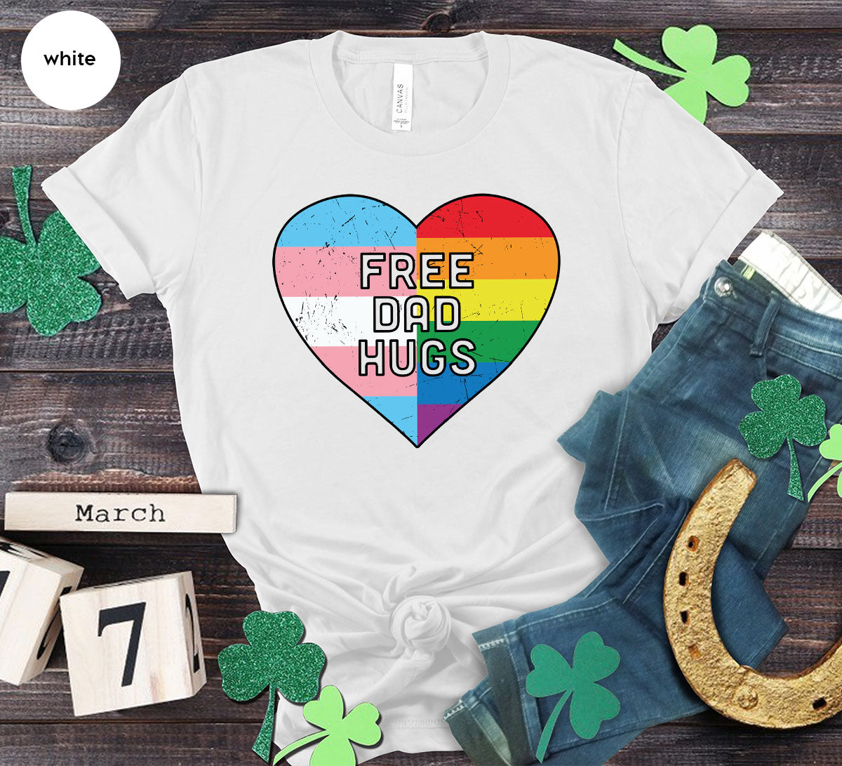 Free Dad Hugs Shirt, LGBT Shirt, LGBT Pride T-Shirt