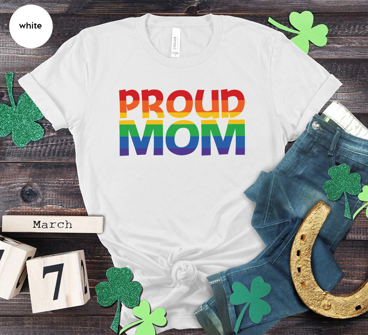 Proud Mom Shirt, LGBT Mom T-Shirt, LGBT Proud Tee