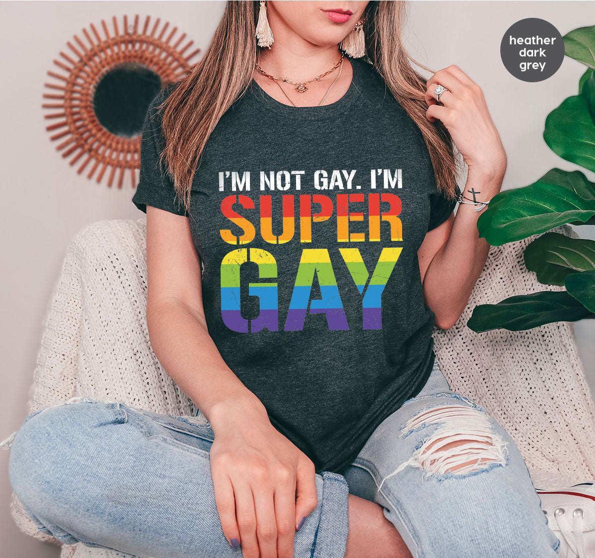 Super Gay Shirt, LGBT Power T-Shirt, Super Gay LGBT Tee