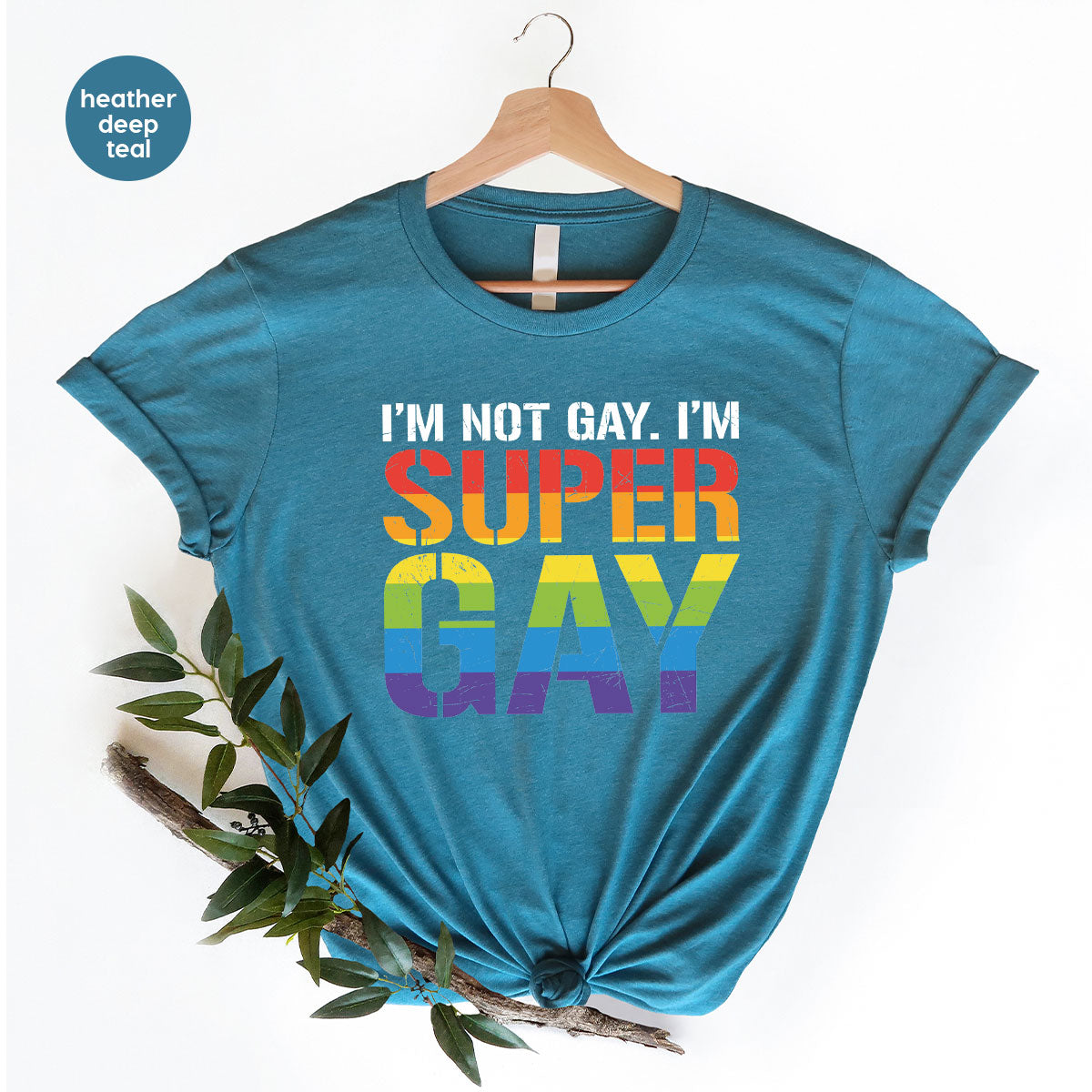 Super Gay Shirt, LGBT Power T-Shirt, Super Gay LGBT Tee