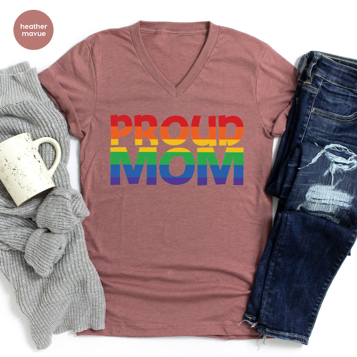 Proud Mom Shirt, LGBT Mom T-Shirt, LGBT Proud Tee