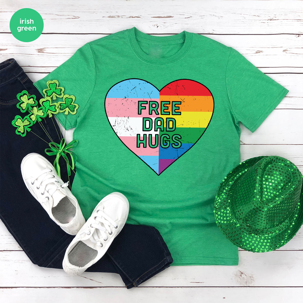 Free Dad Hugs Shirt, LGBT Shirt, LGBT Pride T-Shirt
