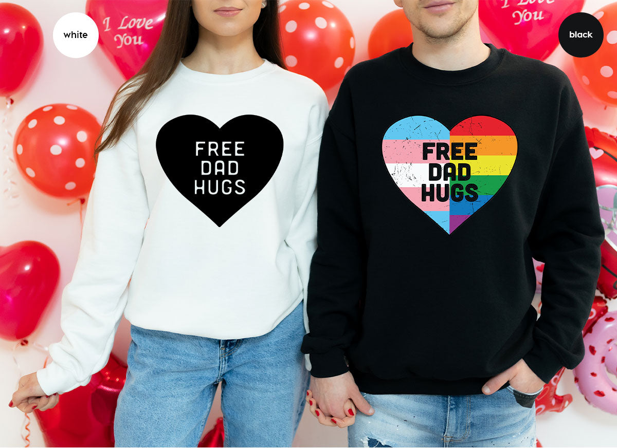 Free Dad Hugs Shirt, LGBT Shirt, LGBT Pride T-Shirt