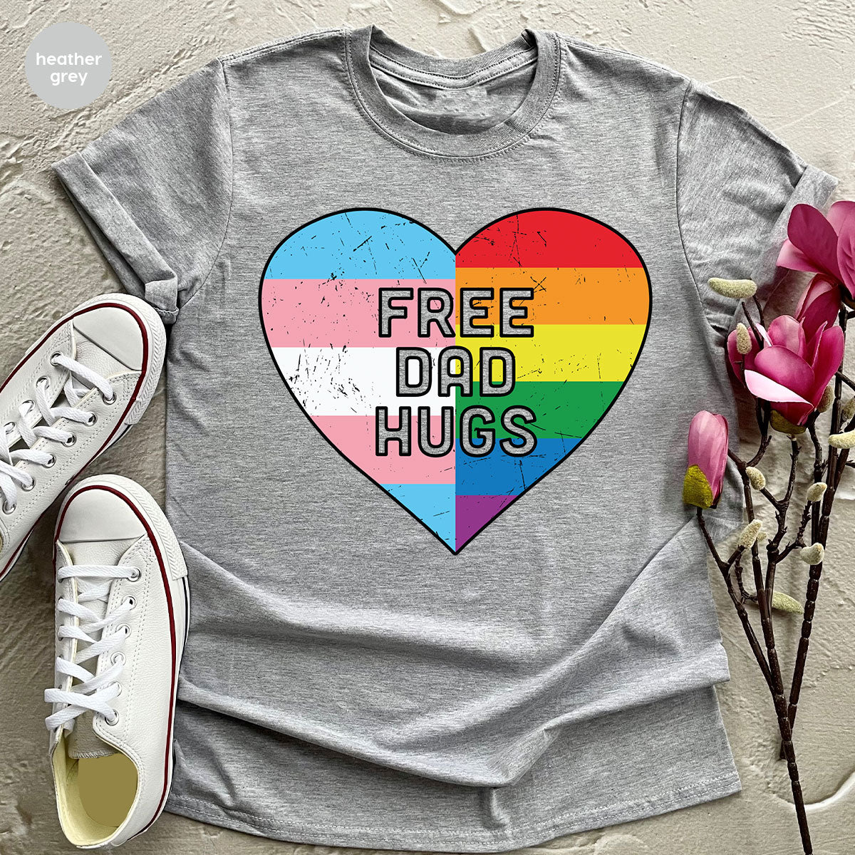 Free Dad Hugs Shirt, LGBT Shirt, LGBT Pride T-Shirt
