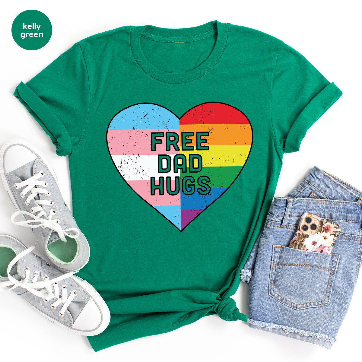Free Dad Hugs Shirt, LGBT Shirt, LGBT Pride T-Shirt