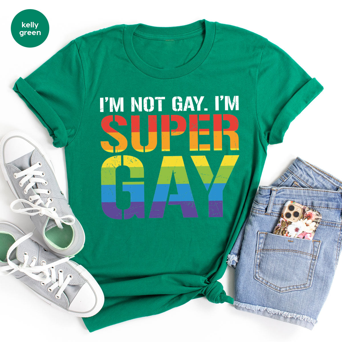 Super Gay Shirt, LGBT Power T-Shirt, Super Gay LGBT Tee