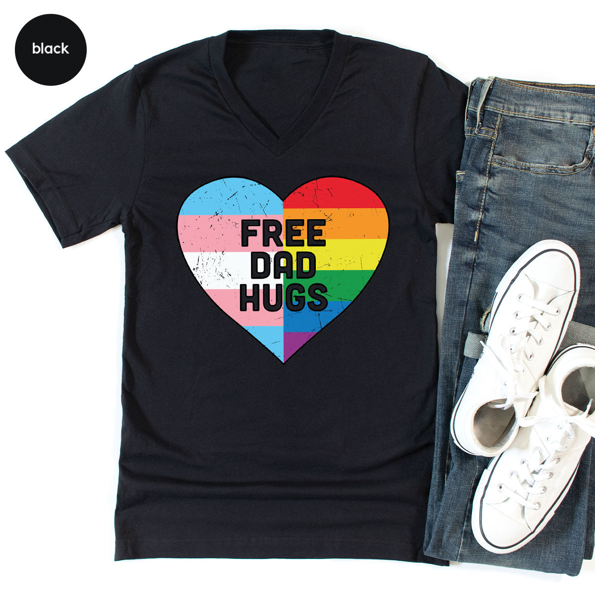 Free Dad Hugs Shirt, LGBT Shirt, LGBT Pride T-Shirt