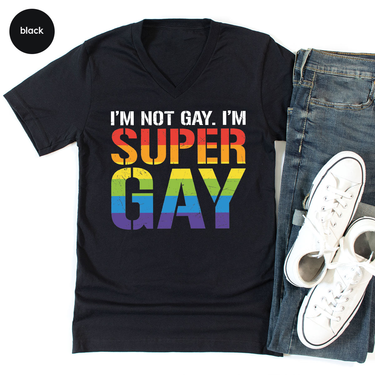 Super Gay Shirt, LGBT Power T-Shirt, Super Gay LGBT Tee