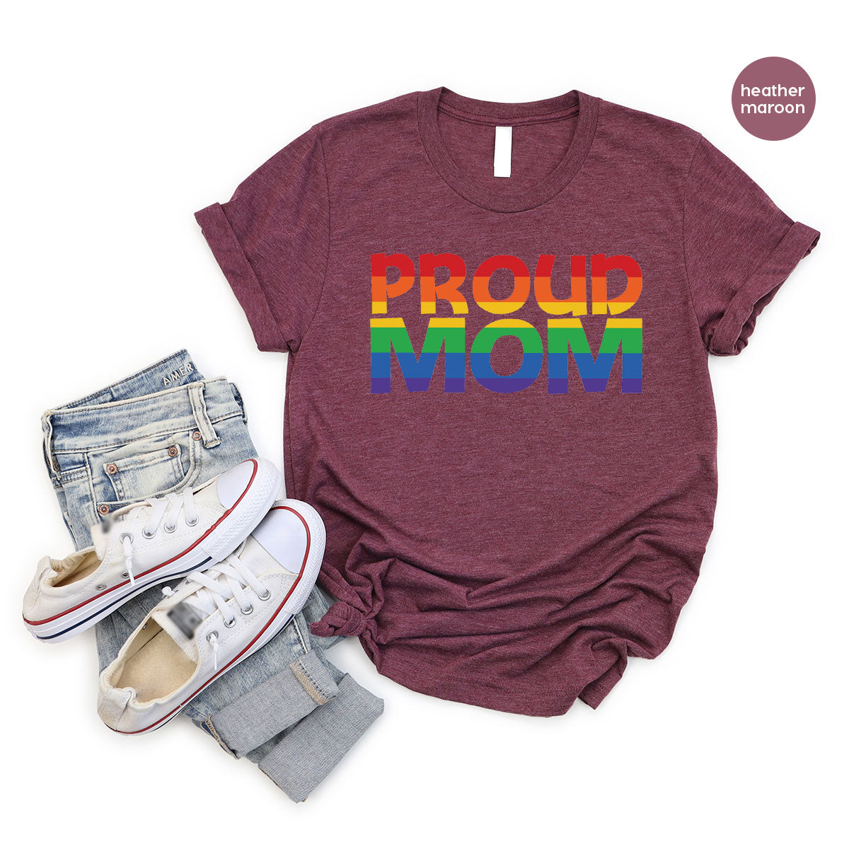 Proud Mom Shirt, LGBT Mom T-Shirt, LGBT Proud Tee