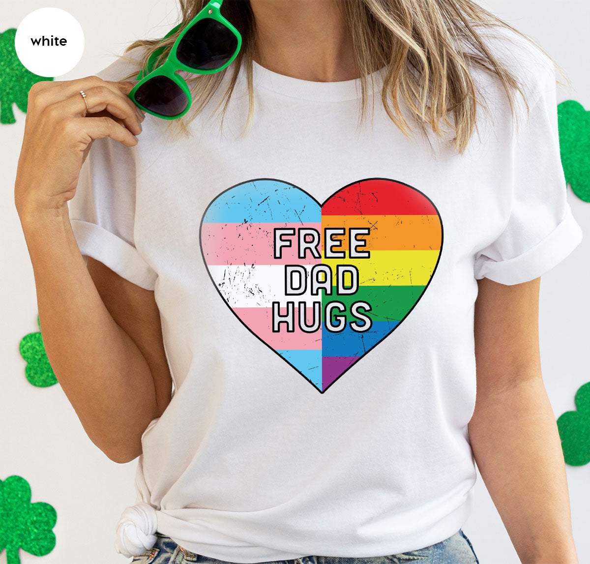 Free Dad Hugs Shirt, LGBT Shirt, LGBT Pride T-Shirt