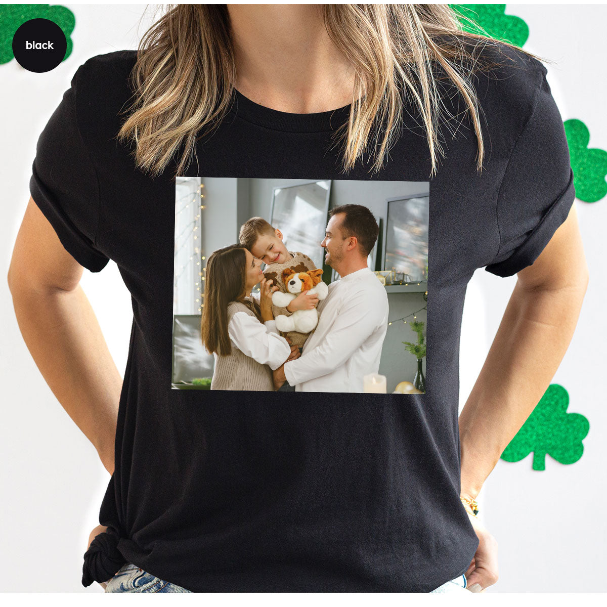 Custom Family T-Shirt, Customizable Photo Shirt, Baby Photo Tee, Family Custom Photo T-Shirt