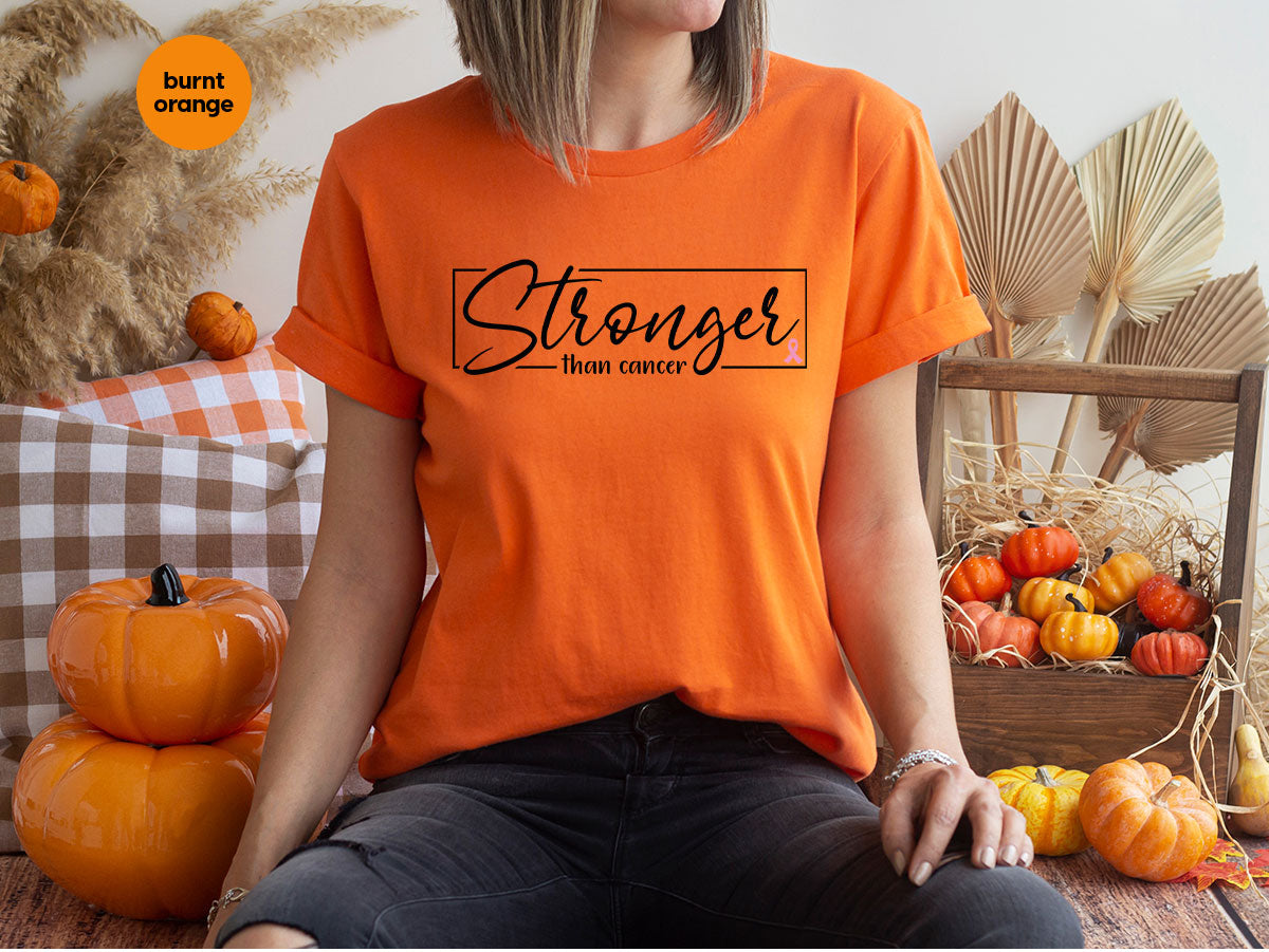 Stronger Than Cancer T-Shirt, Cancer Support Shirt, Cancer Warrior Tee