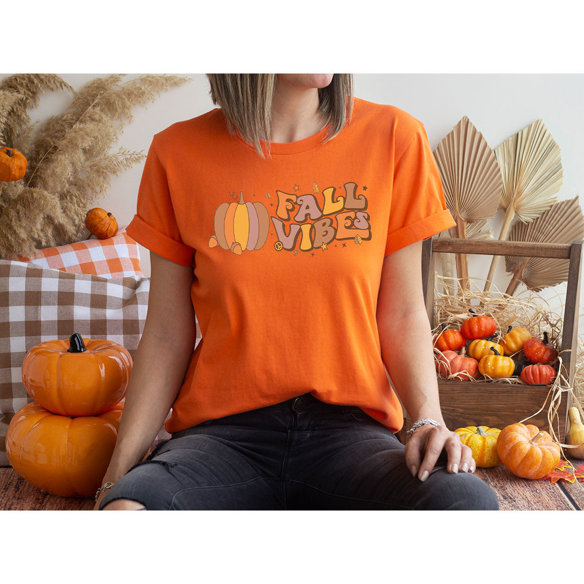 Fall Vibes Shirt, Thanksgiving 2022 Fall T-Shirt, 2022 Fall Tee