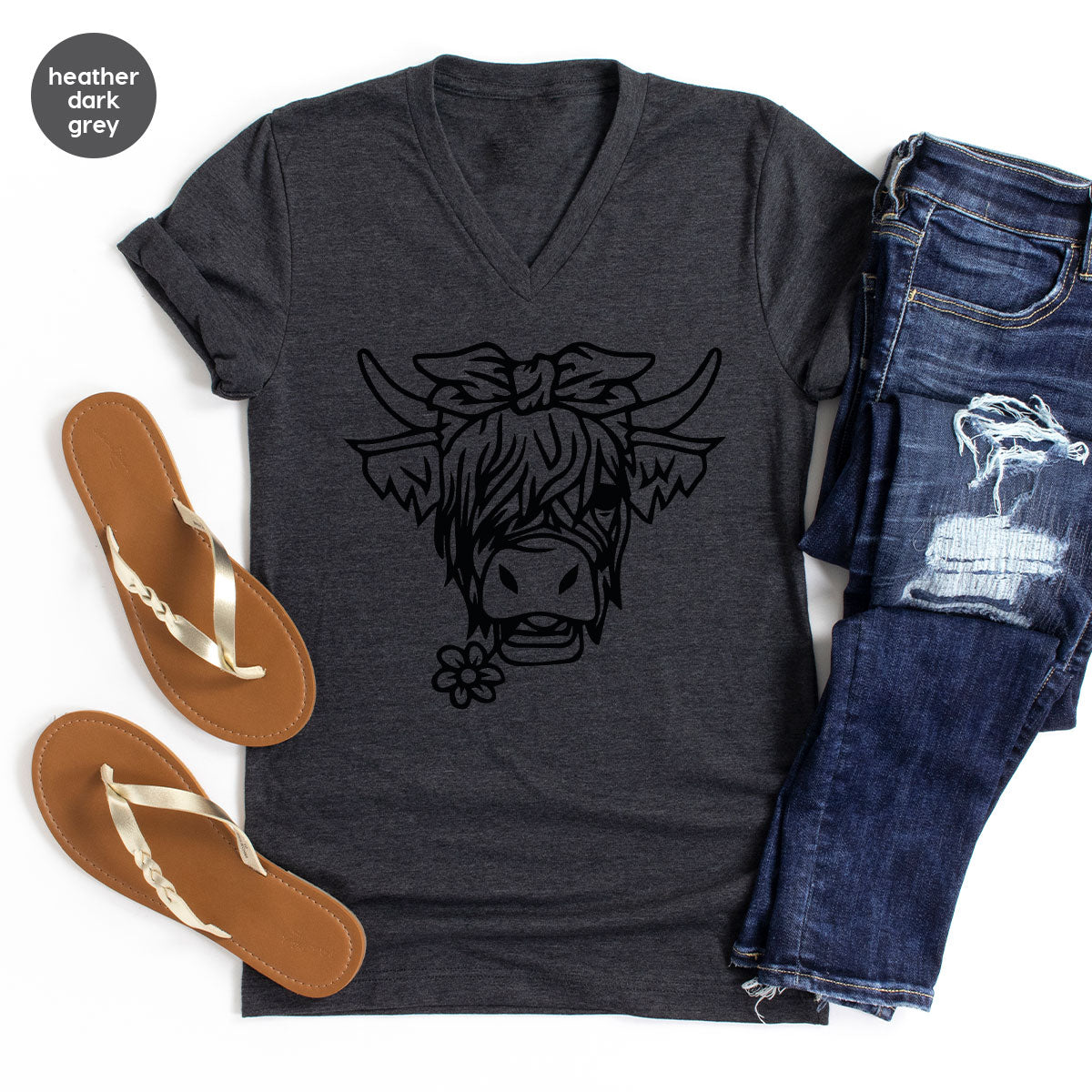 Cool Bull Shirt, Bull With Flower T-Shirt, Funny Bull T-Shirt