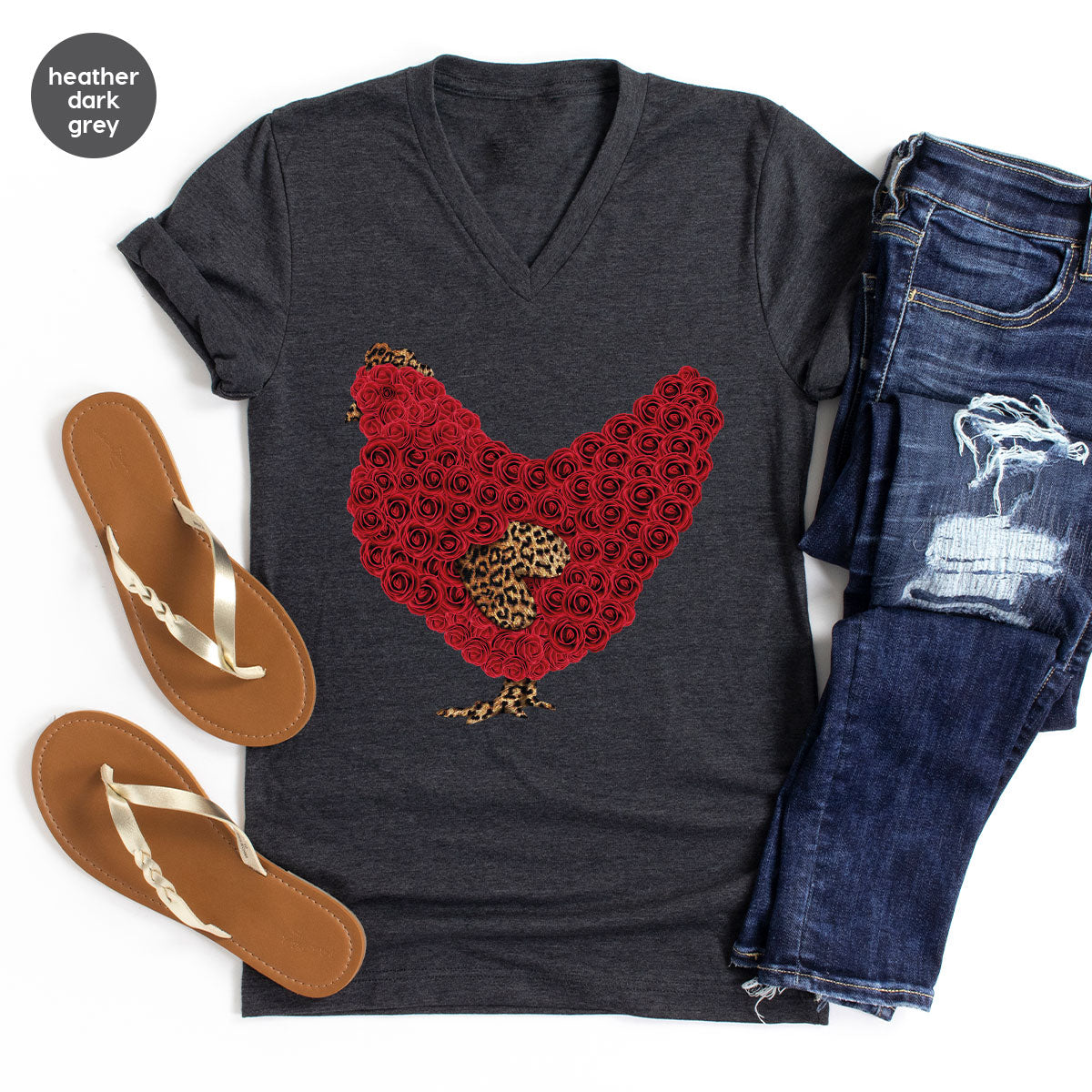 Heart of Chicken Shirt, Funny Valentine Day Gift, Special Gift for Feb 14
