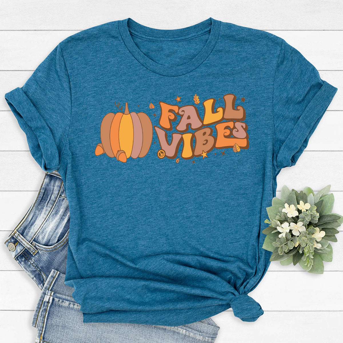Fall Vibes Shirt, Thanksgiving 2022 Fall T-Shirt, 2022 Fall Tee