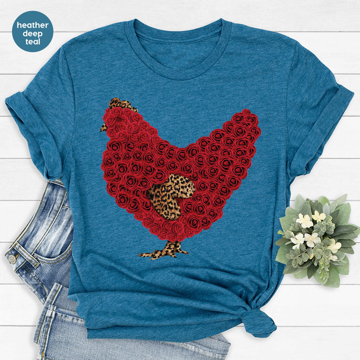 Heart of Chicken Shirt, Funny Valentine Day Gift, Special Gift for Feb 14