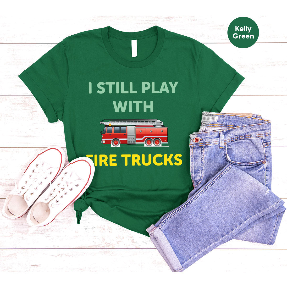 Fire Truck Shirt, Funny Fire Fighter T-Shirt, Fireman Tee