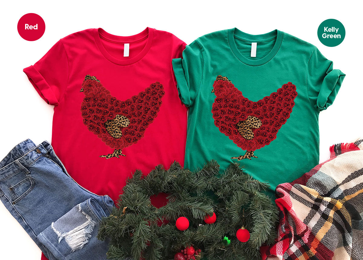 Heart of Chicken Shirt, Funny Valentine Day Gift, Special Gift for Feb 14