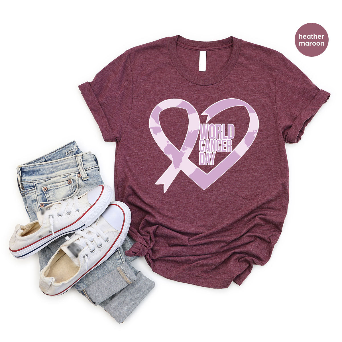 World Cancer Day Gift, Cancer Day T-Shirt, Cancer Day Support Shirt