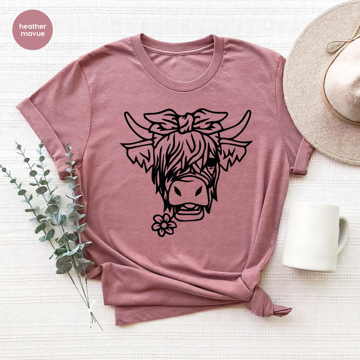 Cool Bull Shirt, Bull With Flower T-Shirt, Funny Bull T-Shirt